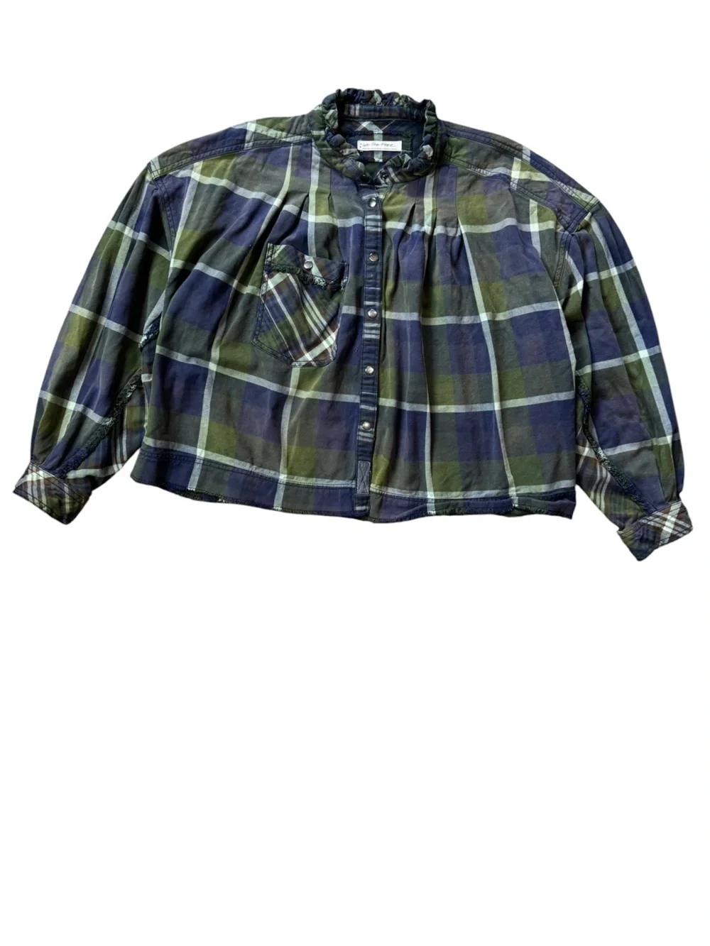 Free People We The Free Emily Plaid Top size M